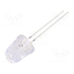 1 pcs x OPTOSUPPLY - OSG5DAA201A-CRLED14 - CRLED, 10mm, green, 60000mcd, 8°, Front: convex, 20V, No.of term: 2