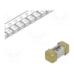 1 pcs x LITTELFUSE - 0449.750MR - Fuse: fuse, time-lag, 750mA, 125VAC, 125V, 125VDC, SMD, ceramic, 449