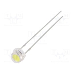 1 pcs x OPTOSUPPLY - OSW49V5PA1A - LED, 4.8mm, white cold, 5800÷7000mcd, 100°, Front: convex, 7.8÷9.5V