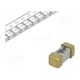 1 pcs x LITTELFUSE - 0449.500MR - Fuse: fuse, time-lag, 500mA, 125VAC, 125V, 125VDC, SMD, ceramic, 449