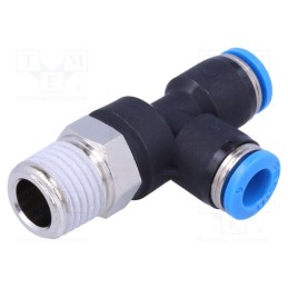 1 pcs x FESTO-153119 - Push-in fitting, straight,T-tap splitter, -0.95÷6bar, PBT, QS