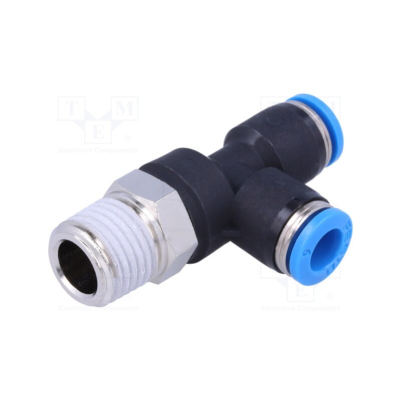 1 pcs x FESTO-153119 - Push-in fitting, straight,T-tap splitter, -0.95÷6bar, PBT, QS