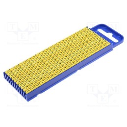 200 pcs x HELLERMANNTYTON - 561-02634 - Markers, Marking: 3, 2.8÷3.8mm, polyamide, yellow, -40÷85°C, WIC