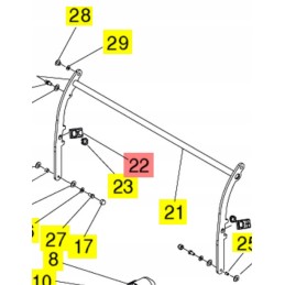Yanmar sv16 sv60 b windshield holder