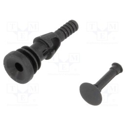 5 pcs x FIX&FASTEN - FSP-2 - Fastener for fans and protections, plastic, black, 4.5mm