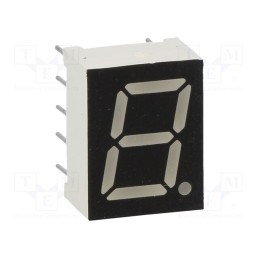 2 pcs x OPTO Plus LED - OPD-S3913LR-BW - Display: LED, 7-segment, 9.9mm, 0.39', No.char: 1, red, 30mcd