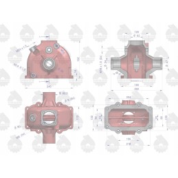 Steering mechanism housing c 330 or ursus