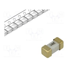 1 pcs x LITTELFUSE - 0448005.MR - Fuse: fuse, ultra rapid, 5A, 125VAC, 125V, 125VDC, SMD, ceramic, 448