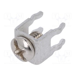 2 pcs x KEYSTONE - 7796 - Terminal: screw terminal, THT, brass, tinned, Thread: M4, 15A