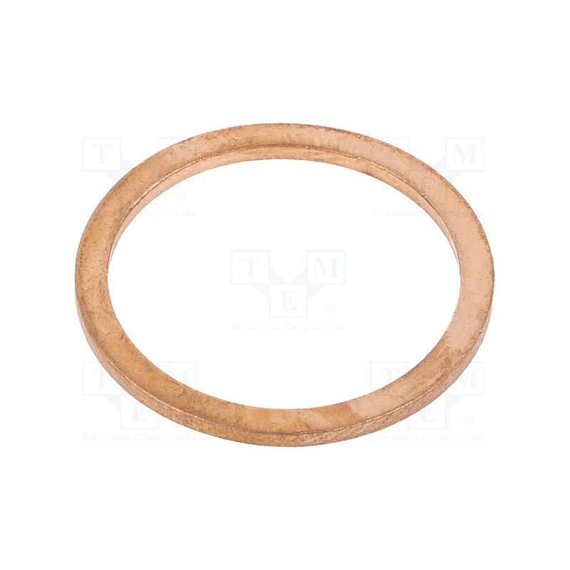 5 pcs x ELESA+GANTER - DIN 7603-CU-22-27-A - Gasket, copper, Thk: 1.5mm, Øint: 22mm, Øout: 27mm, DIN 7603
