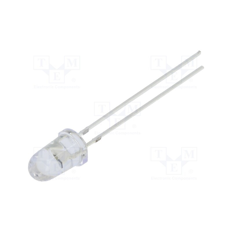 1 pcs x OPTOSUPPLY - OSB5SA5201A-CRLED14 - LED, 5mm, blue, 10000mcd, 8°, Front: convex, 5.5÷20V, No.of term: 2