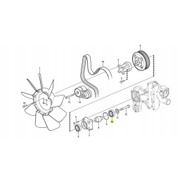 Volvo fan base bearing