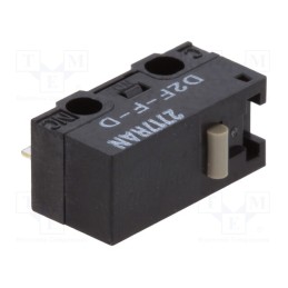 2 pcs x OMRON OCB - D2F-F-D - Microswitch SNAP ACTION, 1A/125VAC, 0.5A/30VDC, without lever