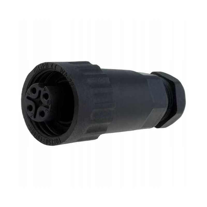 Weipu 4pin female plug, twisted 5 6 5mm