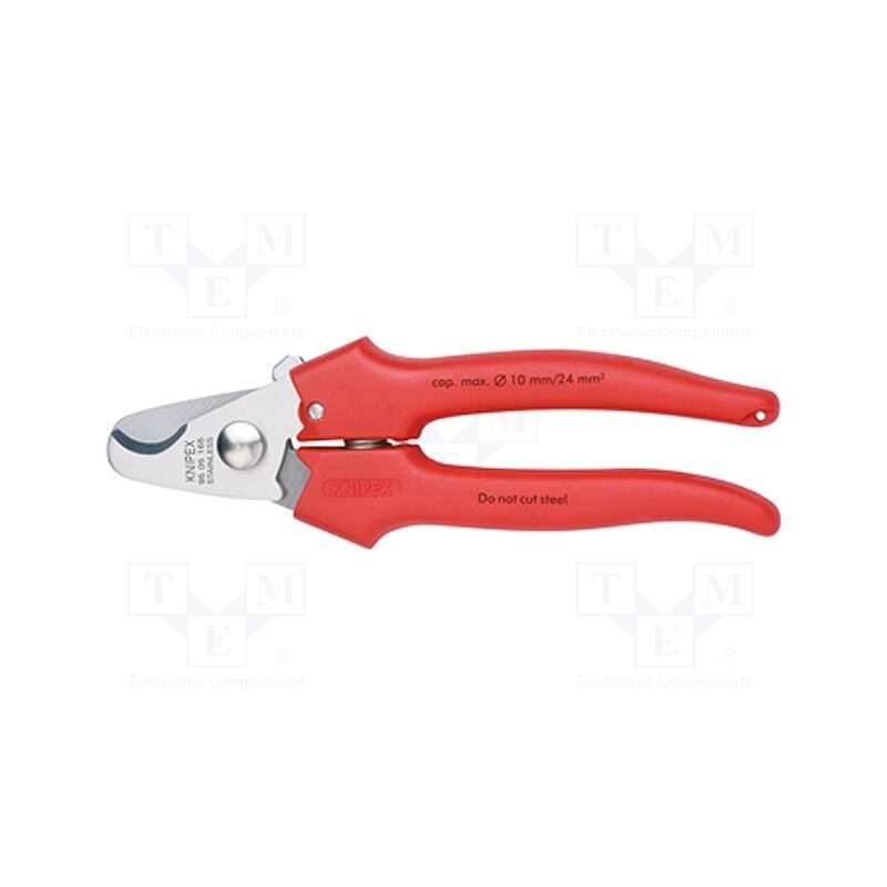 1 pcs x KNIPEX - 95 05 165 - Cutters, for cables, 165mm