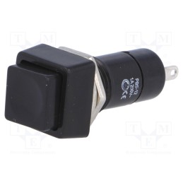 2 pcs x - PS12ABK - Switch: push-button, Pos: 2, SPST-NO, 1A/250VAC, OFF-ON, Ø12mm