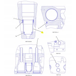 Cat Excavator Dozer Injector Sleeve