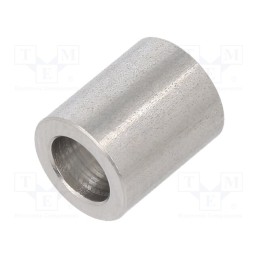 5 pcs x DREMEC - 3410/6,2X12 - Spacer sleeve, 12mm, cylindrical, stainless steel, Out.diam: 10mm