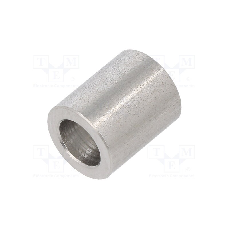 5 pcs x DREMEC - 3410/6,2X12 - Spacer sleeve, 12mm, cylindrical, stainless steel, Out.diam: 10mm