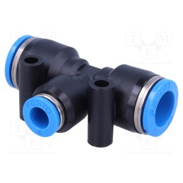 1 pcs x FESTO-130614 - Push-in fitting, straight,T-tap splitter, -0.95÷6bar, PBT, QS