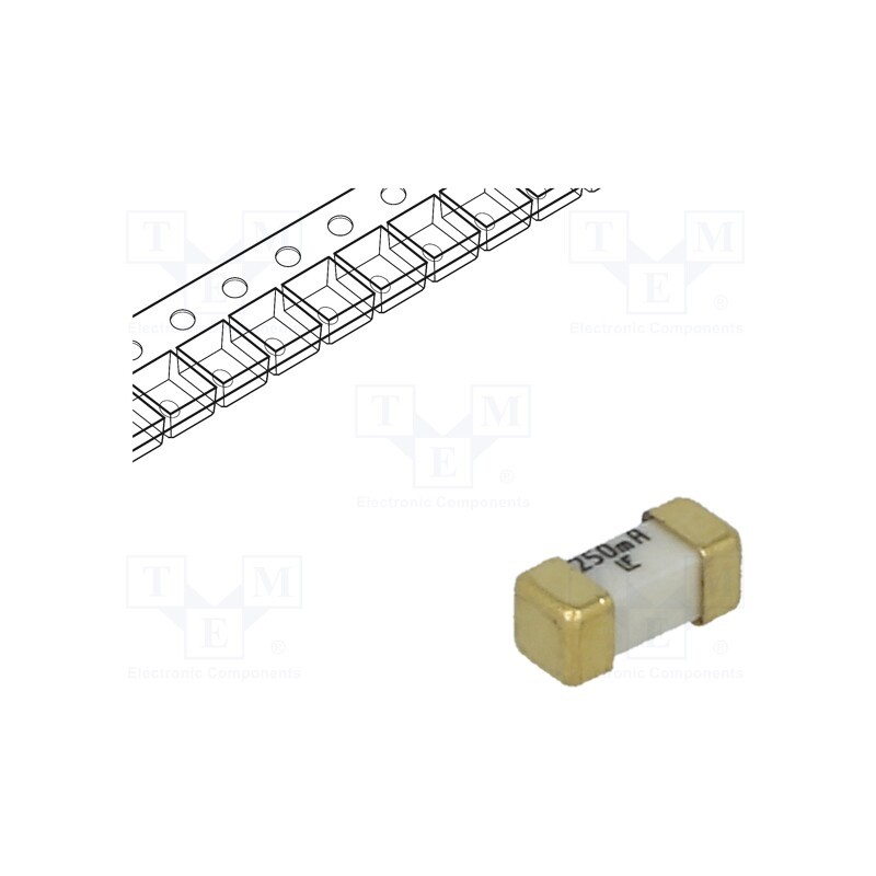1 pcs x LITTELFUSE - 0448.250MR - Fuse: fuse, ultra rapid, 250mA, 125VAC, 125V, 125VDC, SMD, ceramic