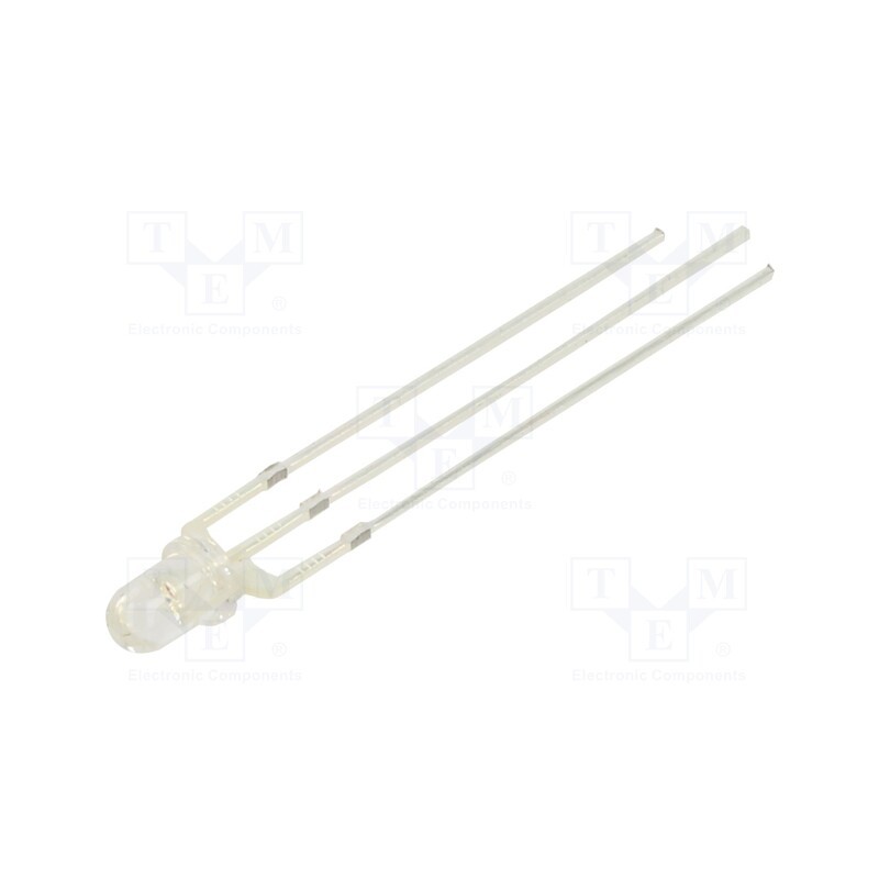 1 pcs x OPTOSUPPLY - OSRPMC3131A - LED, 3mm, red/green, 6500mcd,8400mcd, 30°, Front: convex, -30÷85°C