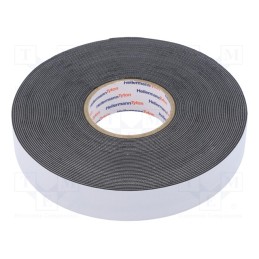 1 rol x HELLERMANNTYTON - 711-10401 HELATAPE POWER810 - Tape: self-amalgamating, black, 19mm, L: 9.1m, Thk: 760um, max.90°C