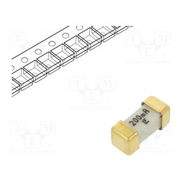 1 pcs x LITTELFUSE - 0448.200MR - Fuse: fuse, ultra rapid, 200mA, 125VAC, 125V, 125VDC, SMD, ceramic