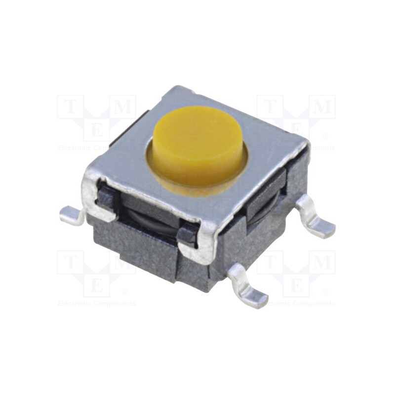 1 pcs x OMRON OCB - B3S-1002 - Microswitch TACT, SPST-NO, Pos: 2, 0.05A/24VDC, SMT, none, 2.26N
