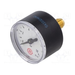 1 pcs x PNEUMAT-110.46-K - Manometer, 0÷10bar, 40mm, non-aggressive liquids,inert gases