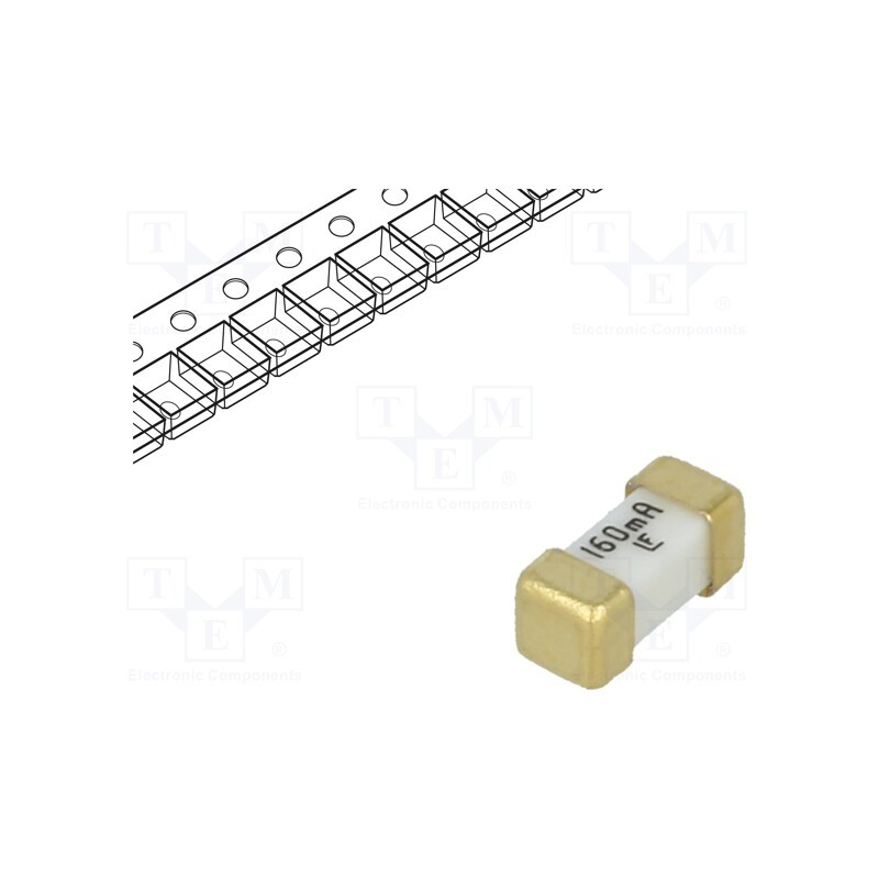 1 pcs x LITTELFUSE - 0448.160MR - Fuse: fuse, ultra rapid, 160mA, 125VAC, 125V, 125VDC, SMD, ceramic