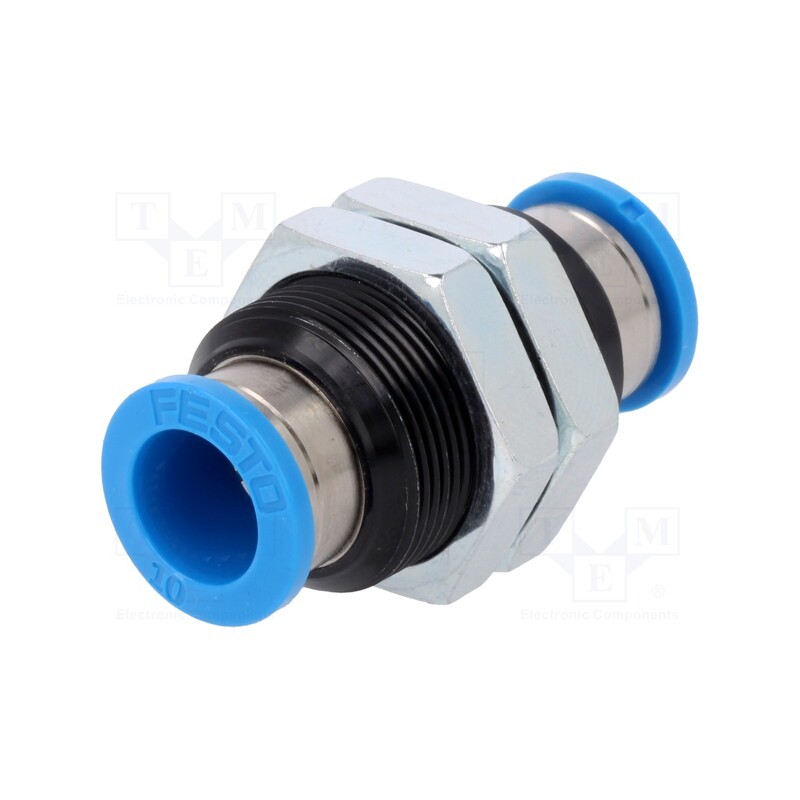 1 pcs x FESTO-153160 - Push-in fitting, threaded,straight, -0.95÷6bar, Thread: M20