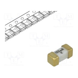 1 pcs x LITTELFUSE - 0448.100MR - Fuse: fuse, ultra rapid, 100mA, 125VAC, 125V, 125VDC, SMD, ceramic