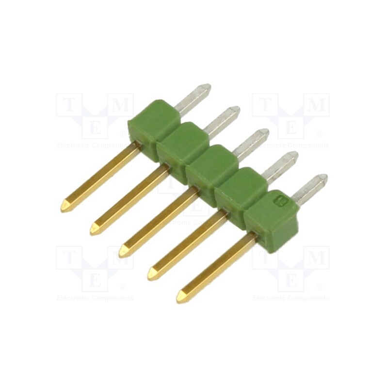 2 pcs x TE Connectivity - 826629-5 - Pin header, pin strips, AMPMODU MOD II, male, PIN: 5, straight