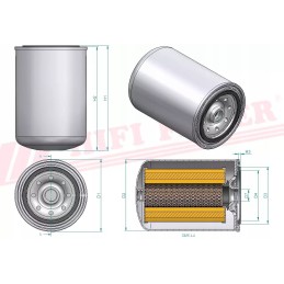 Engine oil filter hifi filter so 10024