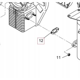 Muffler gasket bh bs 5000012202 0012202