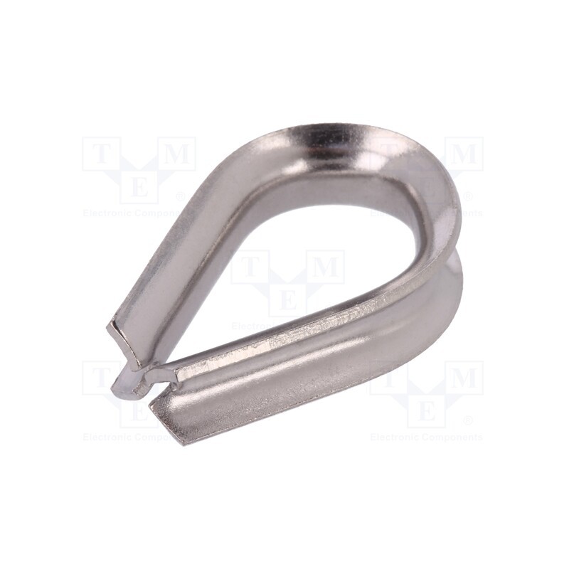 5 pcs x KRAFTBERG - KAUS-5-A4 - Thimble for rope, acid resistant steel A4, for rope, DIN 6899