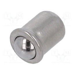 5 pcs x BOSSARD - 3829068 - Ball latch, A2 stainless steel, BN 13376, L: 4mm, Ømount.hole: 3mm