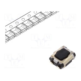 2 pcs x PANASONIC - EVPAA302K - Microswitch TACT, SPST, Pos: 2, SMT, none, 1.6N, 2.9x3.5x1.4mm