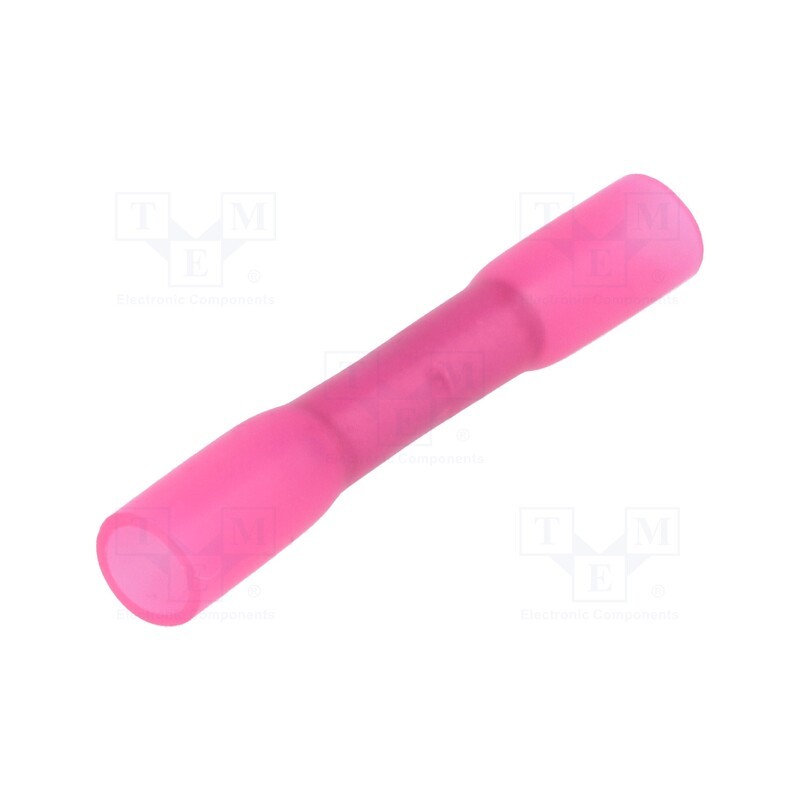 2 pcs x NINIGI - ST-061/R - Tip: butt splice, in heat-shrinkable insulation, copper, tinned