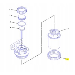 Caterpillar 428 fuel filter cap 1188118