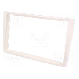 1 pcs x PER.PIC. - MA60006.4/T - Radio frame, Opel, 2 DIN, white (pearl)