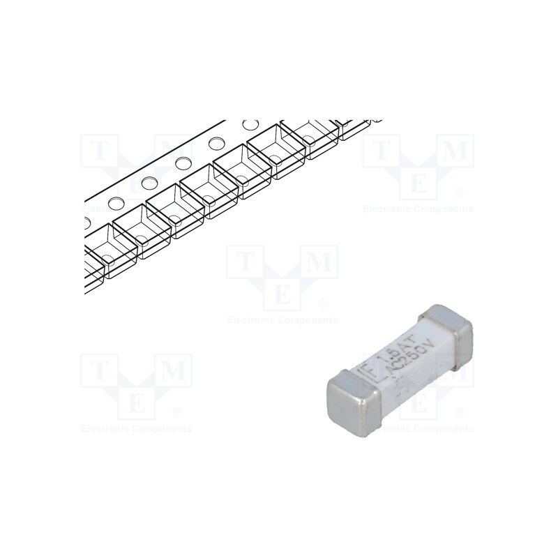 1 pcs x LITTELFUSE - 044301.5DR - Fuse: fuse, time-lag, 1.5A, 250VAC, 250V, 125VDC, SMD, ceramic, 443