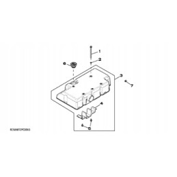 Oil filler cap john deere 244j 313 315 ct332