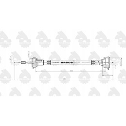 Hour meter drive cable for c 328 original