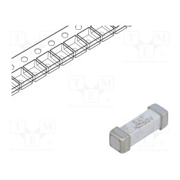 1 pcs x LITTELFUSE - 0443005.DR - Fuse: fuse, time-lag, 5A, 250VAC, 250V, 125VDC, SMD, ceramic, 443