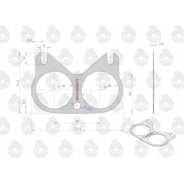 Intake manifold gasket krazelite 0 8mm c 330