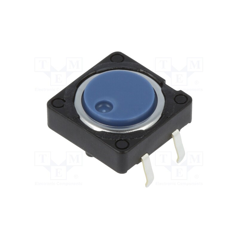 1 pcs x ALPS - SKHCBKA010 - Microswitch TACT, SPST, Pos: 2, 0.05A/12VDC, THT, 0.7N, 12x12x3.5mm