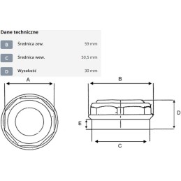 Wheel cap bpw 0321101110
