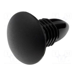 5 pcs x KSS WIRING - SR-0817BK - Rivet, polyamide, Panel cutout diam: 7.5mm, black, UL94V-2